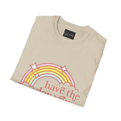 Vote-Inspired Unisex T-Shirt - 'Have the Day You Voted For' - Casual Wear, Election Day, Gift for Activists, Rainbow Design, Feel-Good