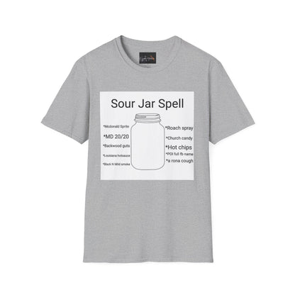 Sour Jar Spell T-Shirt for Witches, Unisex Softstyle Tee, Ideal for Magical Practitioners, Spell Casting, Witchcraft Gift, Summer Solstice - IntuitiveEncBoutique
