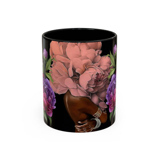Floral Embrace Coffee Mug, Elegant Gift for Her, Unique Home Decor, Artistic Drinkware, Perfect for Birthdays, Mother's Day, Anniversaries