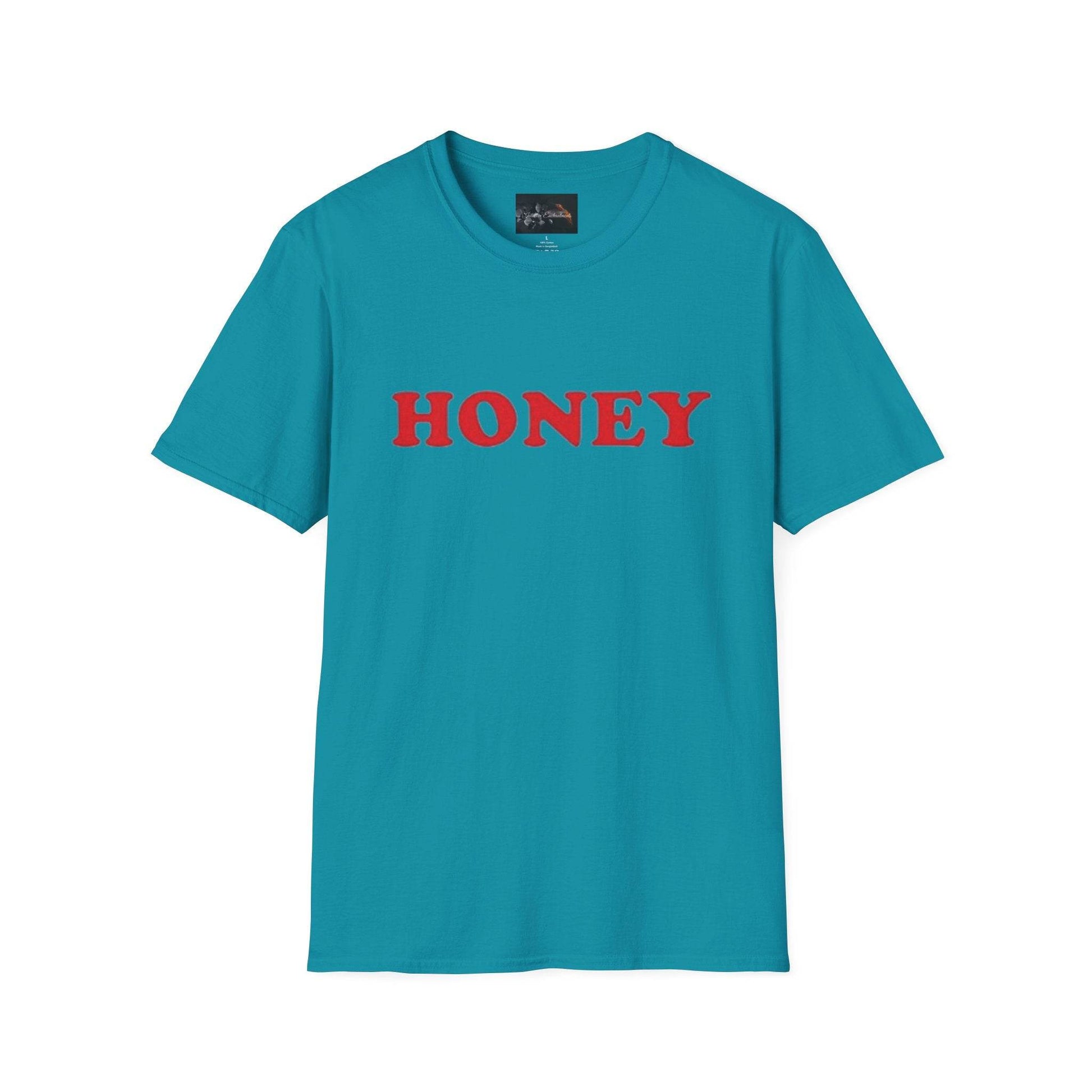 Honey Unisex Softstyle T-Shirt | Cute Gift, Casual Wear, Everyday Comfort, Spring Style, Sweet Gift for Her - IntuitiveEncBoutique