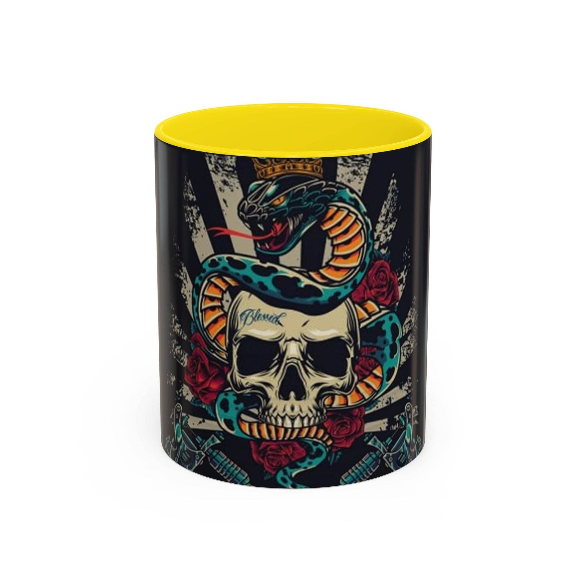 Edgy Skull & Snake Coffee Mug - IntuitiveEncBoutique