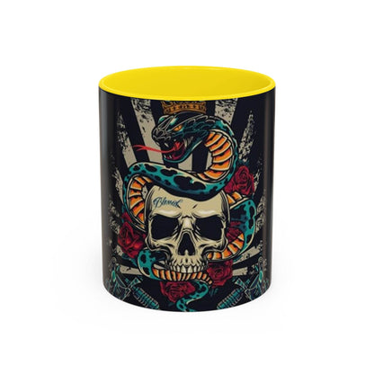 Edgy Skull & Snake Coffee Mug - IntuitiveEncBoutique