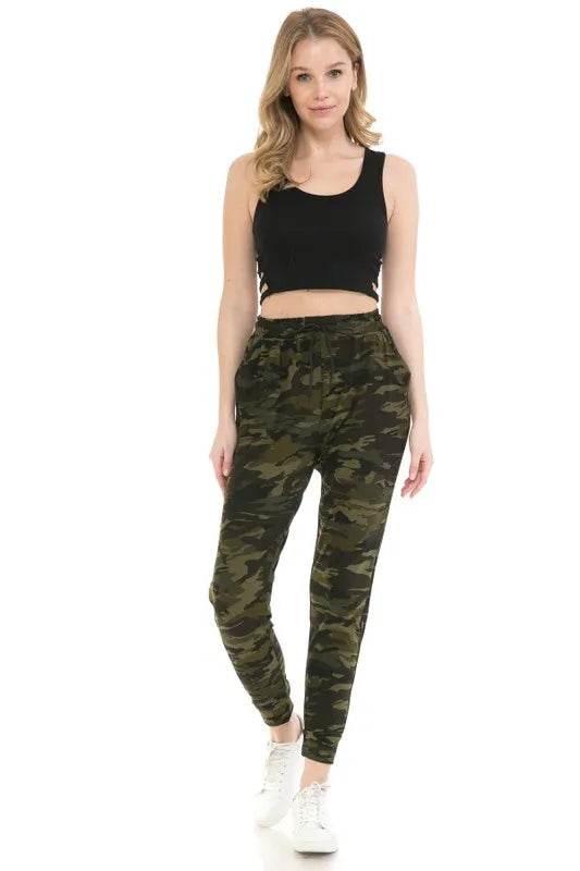 Leggings Depot Full Size Buttery Soft Joggers with Drawstring Plus Size - IntuitiveEncBoutique