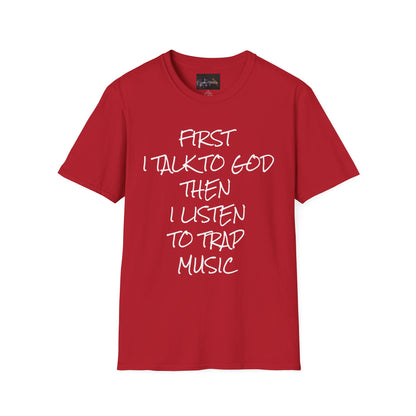 Trap Music & Faith TShirt, Cool Casual Wear, Unique Gift for Music Lovers, Spirituality Apparel, Graphic Tee for Celebrations