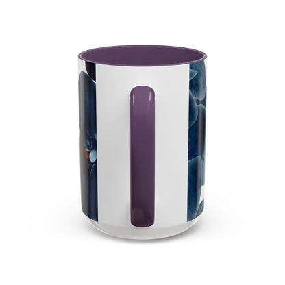 Elegant Orchid Accent Coffee Mug: Floral Drinkware for Home, Office, Gift, Mother's Day, Housewarming