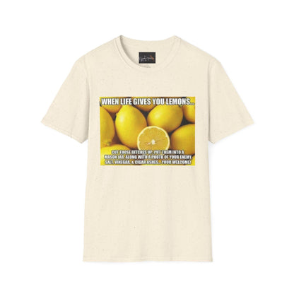 When Life Gives You Lemons T-Shirt, Funny Quote Tee, Gift for Citrus Lovers, Casual Wear, Unisex Humor Shirt, Summer Vibes - IntuitiveEncBoutique