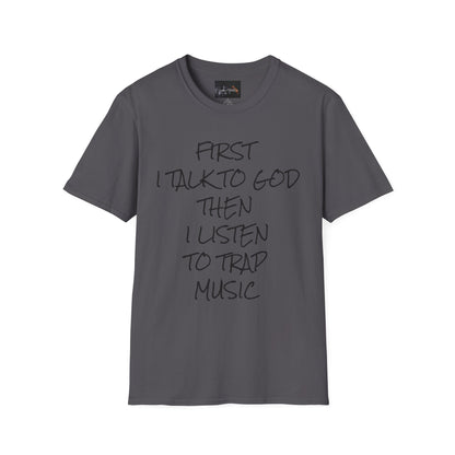 Trap Music & Faith TShirt, Cool Casual Wear, Unique Gift for Music Lovers, Spirituality Apparel, Graphic Tee for Celebrations