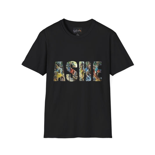 ASHE Graphic T-Shirt, Unisex Softstyle Tee, Vibrant Artistic Apparel, Gift for Nature Lovers, Casual Wear, Everyday Essentials