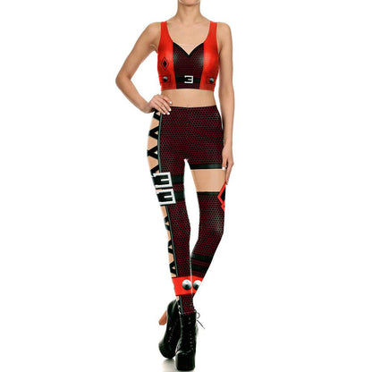 Ripple Digital Print Cool Belt Pattern Fashion Leggings - IntuitiveEncBoutique
