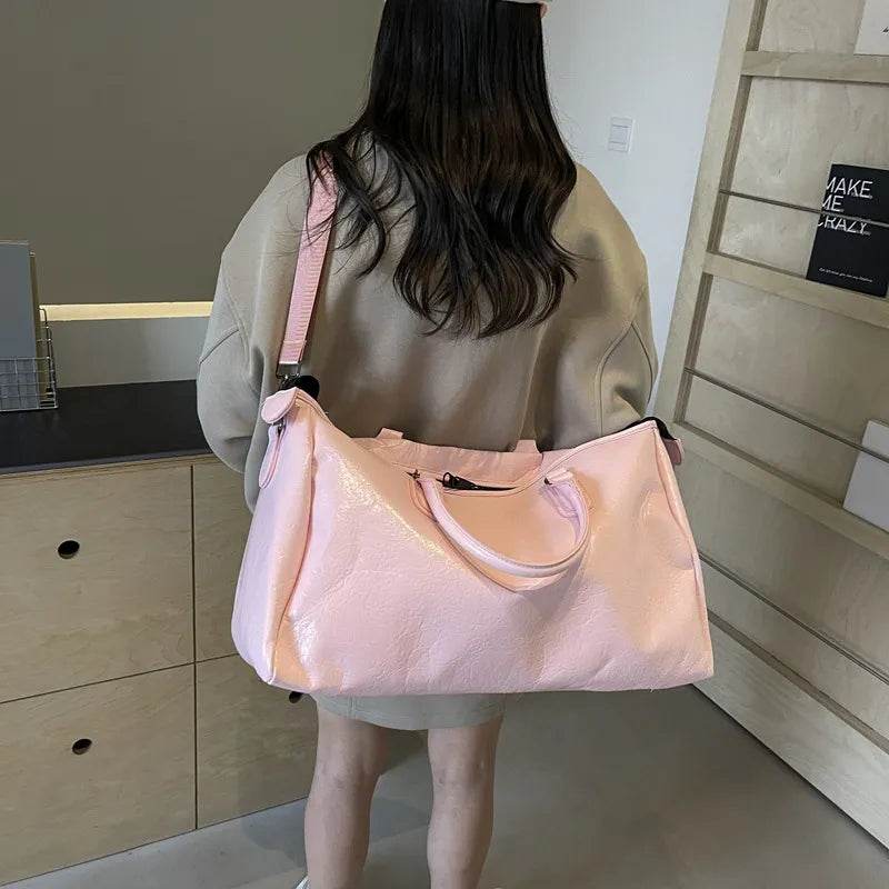 PU Leather Oversize Travel Bag - IntuitiveEncBoutique