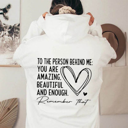 SingerLetter Print Hooded Sweatshirt Unisex Long Sleeve Casual Top Jacket - IntuitiveEncBoutique