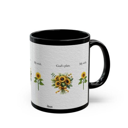 Sunflower Quote Black Mug - IntuitiveEncBoutique