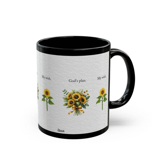 Sunflower Quote Black Mug - IntuitiveEncBoutique