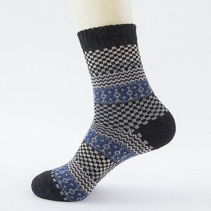 Winter Thick Warm Stripe Wool Socks - IntuitiveEncBoutique
