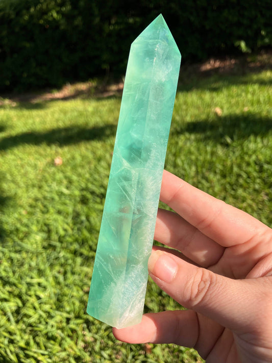 Green Fluorite Tower - IntuitiveEncBoutique