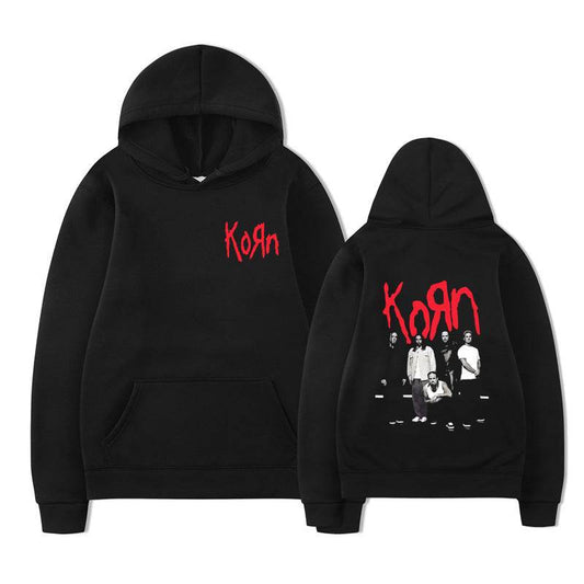 Rock Band Korn Graphic Hoodie Men Women Casual Oversized - IntuitiveEncBoutique