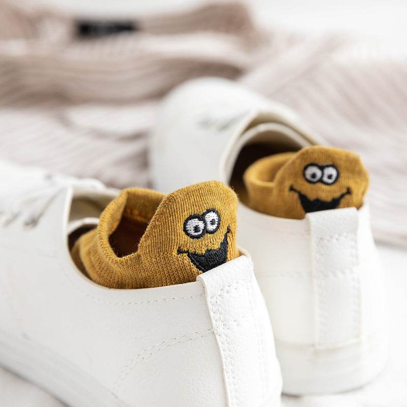 Woman Embroidered Expression Socks Fashion Ankle Funny Sock - IntuitiveEncBoutique