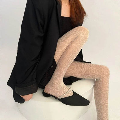 Leopard Print Pantyhose Tights Woman Sexy Jacquard Bottoming Stockings - IntuitiveEncBoutique