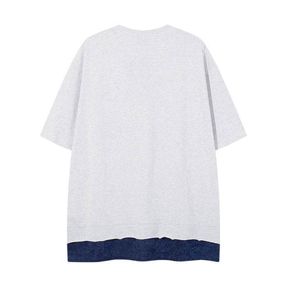 Short Sleeve Unisex Design Vintage Loose Round Neck T-Shirt - IntuitiveEncBoutique