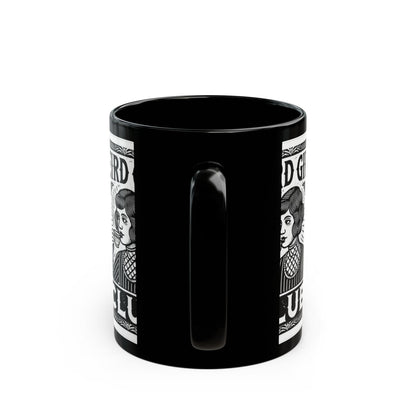 Weird Girls Club Mug, 11oz, 15oz Coffee Cup for Female Empowerment, Unique Gift for Friends, Feminist Art, Black Mug