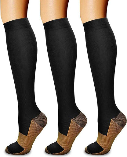 Sports pressure socks long tube socks calf socks compression socks skipping rope elastic cycling socks - IntuitiveEncBoutique