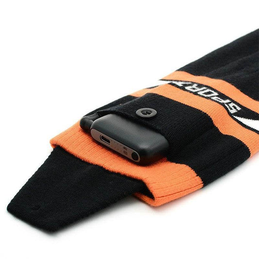 Warm socks for winter, electrically heated socks with USB charging, long tube electric heating socks for skiing, and heated socks for skiing - IntuitiveEncBoutique