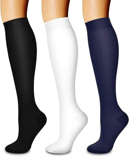 Sports pressure socks long tube socks calf socks compression socks skipping rope elastic cycling socks - IntuitiveEncBoutique