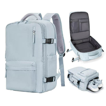 Travel backpack, women's short distance travel bag, large capacity college student computer backpack, business trip luggage bag - IntuitiveEncBoutique