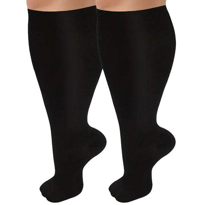Plus size compression socks super wide calf and knee length socks men - IntuitiveEncBoutique