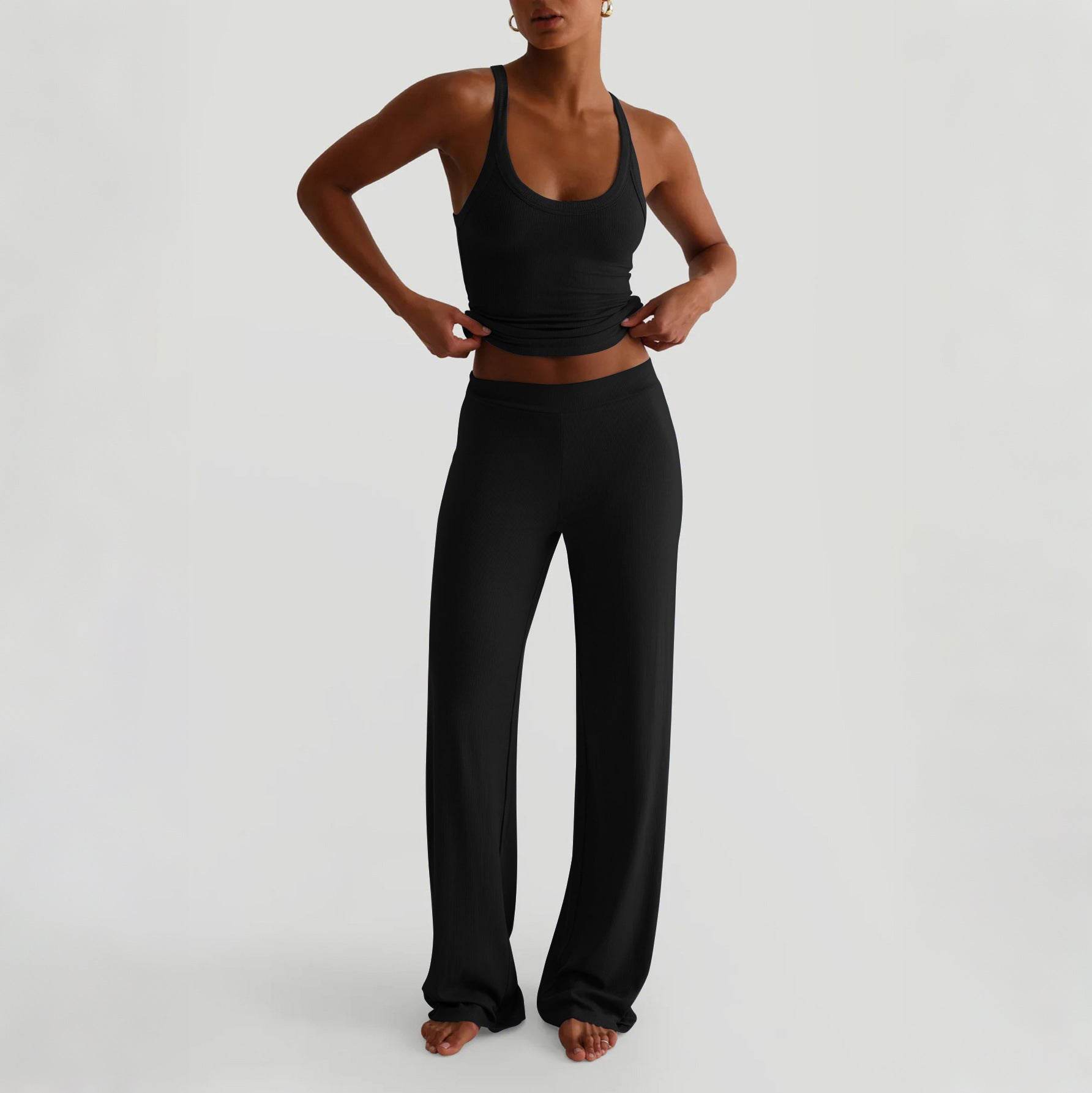 Spicy Girl Strapless Top and Long Pants Women's Set - IntuitiveEncBoutique