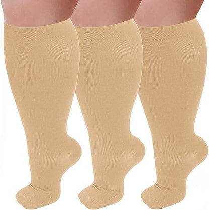 Plus size compression socks super wide calf and knee length socks men - IntuitiveEncBoutique