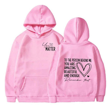 SingerLetter Print Hooded Sweatshirt Unisex Long Sleeve Casual Top Jacket - IntuitiveEncBoutique