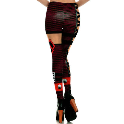 Ripple Digital Print Cool Belt Pattern Fashion Leggings - IntuitiveEncBoutique