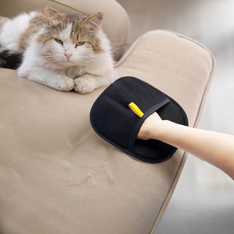 Static Pet Hair Removal Gloves - 3-in-1 Grooming, Deshedding & Multi-Surface Hair Remover for Dogs & Cats - IntuitiveEncBoutique