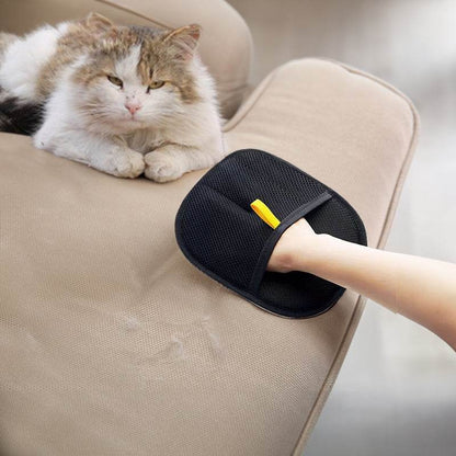 Static Pet Hair Removal Gloves - 3-in-1 Grooming, Deshedding & Multi-Surface Hair Remover for Dogs & Cats - IntuitiveEncBoutique