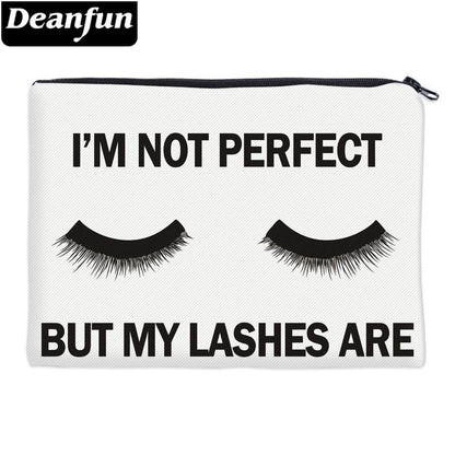 Deanfun Cosmetic Bags 3D Printed Eyelash with Letter Necessaries for Women Travelling - IntuitiveEncBoutique