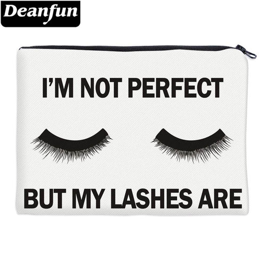 Deanfun Cosmetic Bags 3D Printed Eyelash with Letter Necessaries for Women Travelling - IntuitiveEncBoutique