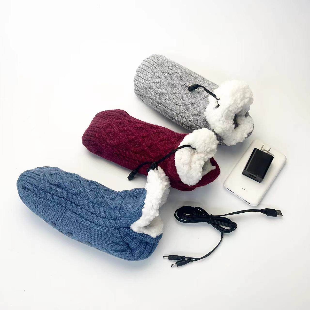 New USB Foot Warmer Home Electric Floor Socks - IntuitiveEncBoutique