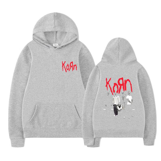 Rock Band Korn Graphic Hoodie Men Women Casual Oversized - IntuitiveEncBoutique