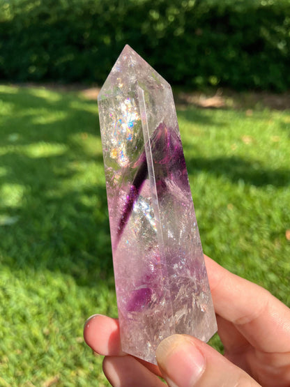 Phantom Amethyst Obelisk - High Quality - Brazil - IntuitiveEncBoutique