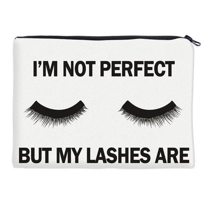 Deanfun Cosmetic Bags 3D Printed Eyelash with Letter Necessaries for Women Travelling - IntuitiveEncBoutique