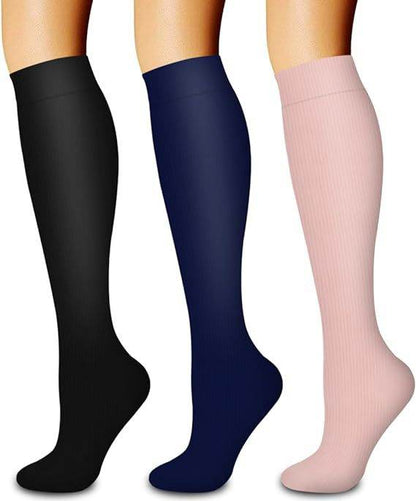 Sports pressure socks long tube socks calf socks compression socks skipping rope elastic cycling socks - IntuitiveEncBoutique