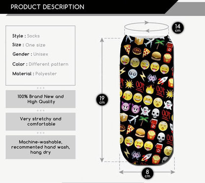 Halloween Socks 3d Printed Socks - IntuitiveEncBoutique