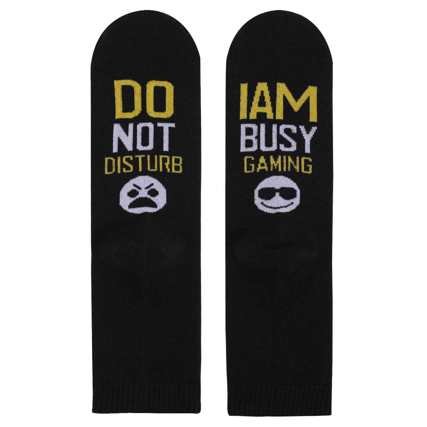 Game Print Socks DO NOT DISTRUB BUSY GAMING New Socks In Tube Socks - IntuitiveEncBoutique