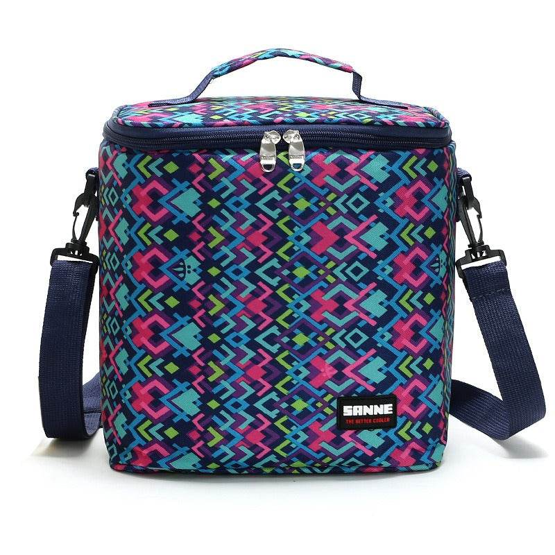 New thermal insulation bag outdoor large capacity picnic ice bag Oxford cloth portable lunch bag PVC - IntuitiveEncBoutique