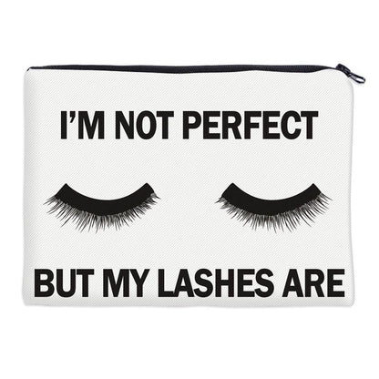Deanfun Cosmetic Bags 3D Printed Eyelash with Letter Necessaries for Women Travelling - IntuitiveEncBoutique