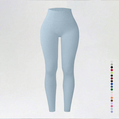 Threaded autumn and winter yoga pants seamless fitness pants high waisted sports yoga clothes leggings - IntuitiveEncBoutique