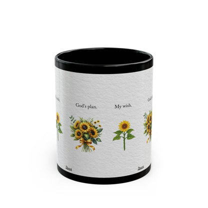 Sunflower Quote Black Mug - IntuitiveEncBoutique