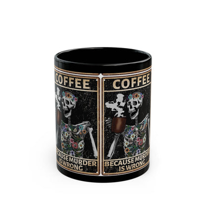Coffee Mug with Skeleton Design - Funny Gift for Halloween, Birthdays, Coffee Lovers, Unique Home Decor, Quirky Kitchenware