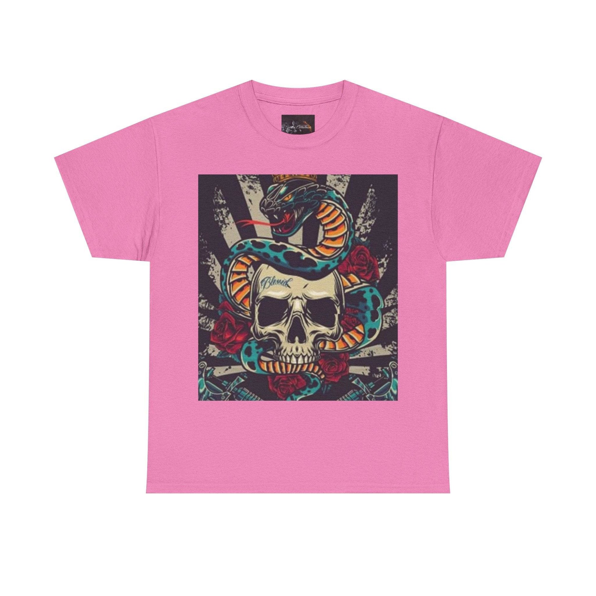 Bold Snake and Skull Graphic Tee - IntuitiveEncBoutique